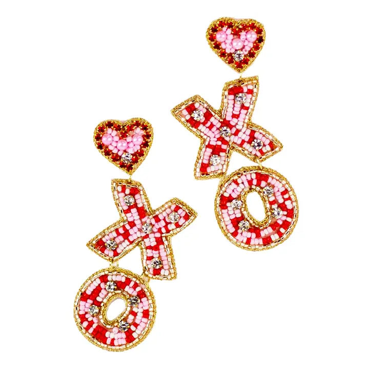 Xoxo Beaded Earrings