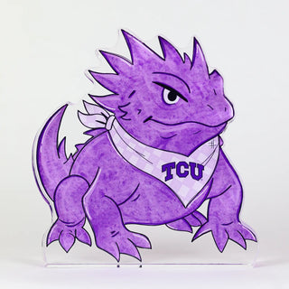 Tcu Horned Frog Acrylic Shelfie