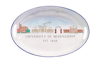 University Skyline Oval Tray