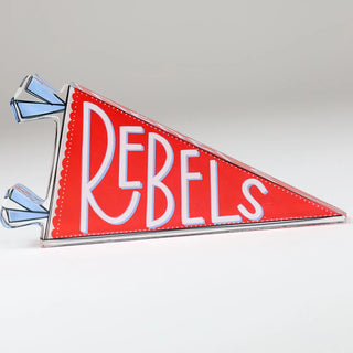 Ole Miss Rebels Pennant Flag Acrylic Shelfie