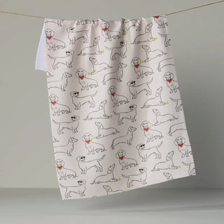 a towel on a rope