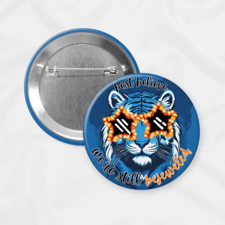 Auburn Game Day Button | Bejeweled Tiger - 2.25"