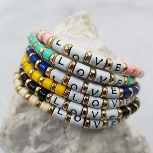 LOVE Enamel Bracelets - Dream in Color