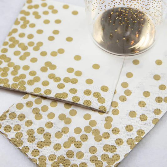 Gold Confetti Napkins Regular price