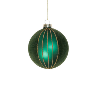 Matt Green Glass Ball Ornament