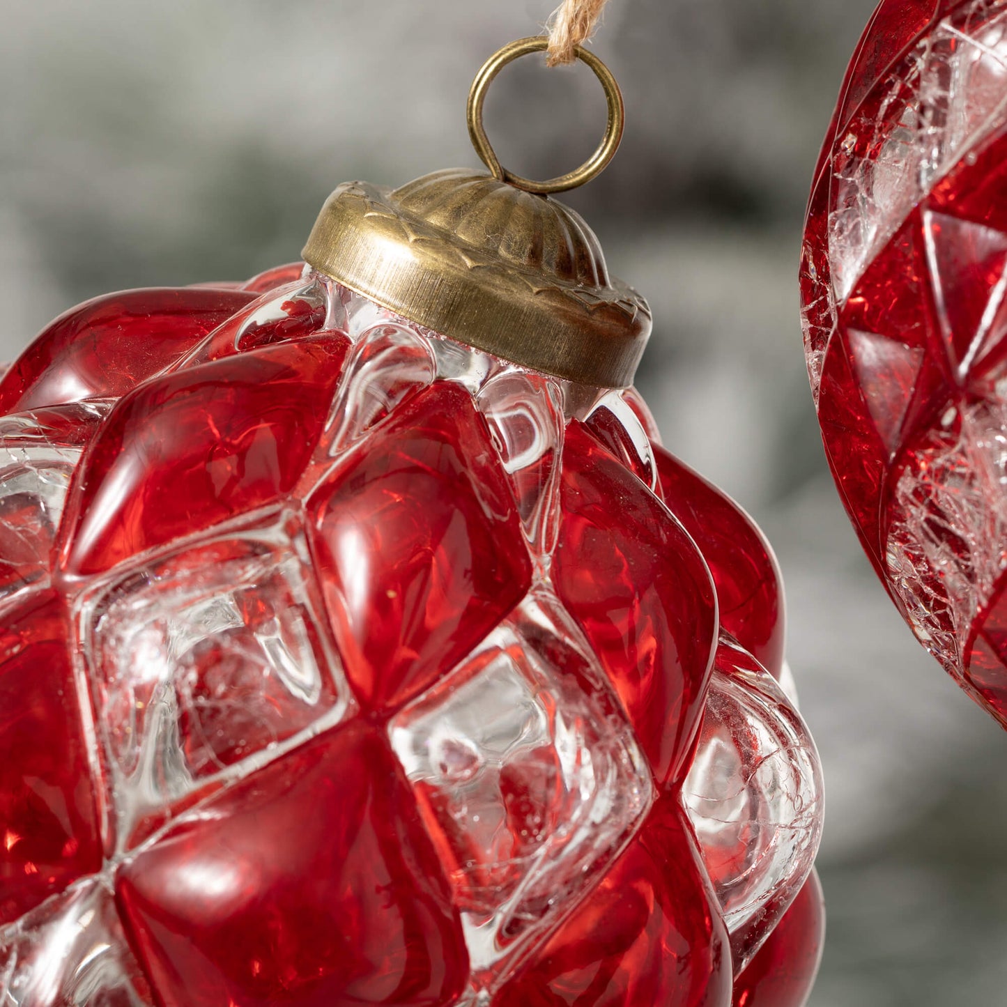 FACETED BALL ORNAMENT