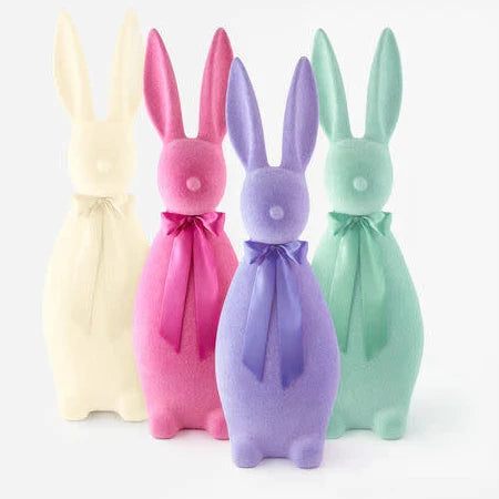 52" Giant Flocked Bunny