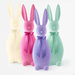 52" Giant Flocked Bunny