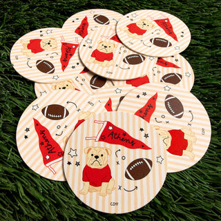 Athens Football Game Day Paper Coasters