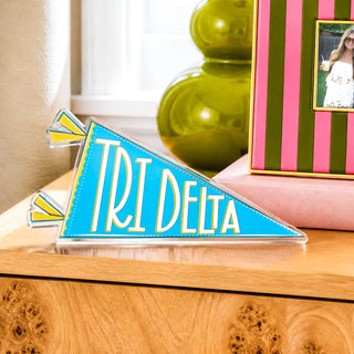 Sorority Acrylic Pennant Flag Shelfie