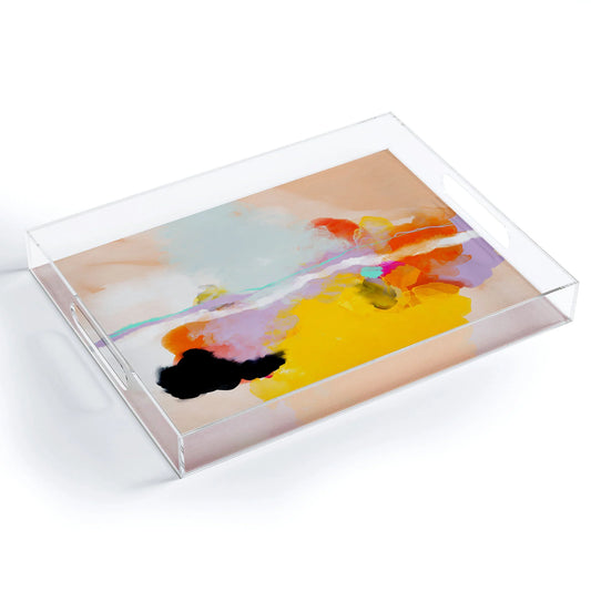 ACRYLIC TRAY- Yellow Blush