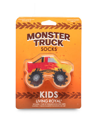 Kids Monster Truck 3D Crew Socks