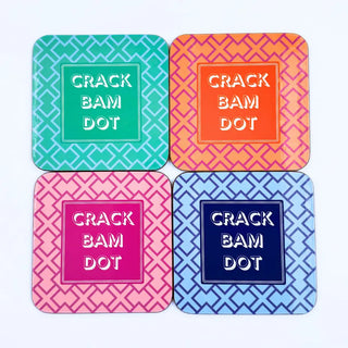 Crack Bam Dot Coasters