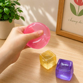 Stretchy Cube Squeeze Squishy Stress Relief Toy
