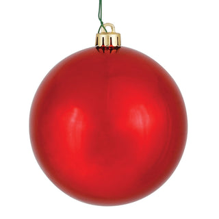 Vickerman 3" Shatterproof Red Shiny Ball Ornament
