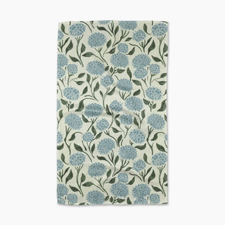 a towel with a pattern of flowers