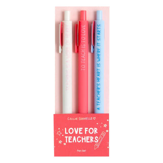 Love For Teachers Pen Set