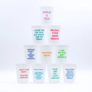 Mahjong Frosted Cups