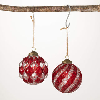 FACETED BALL ORNAMENT