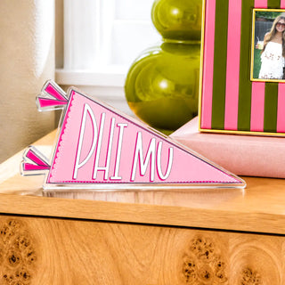 Sorority Acrylic Pennant Flag Shelfie
