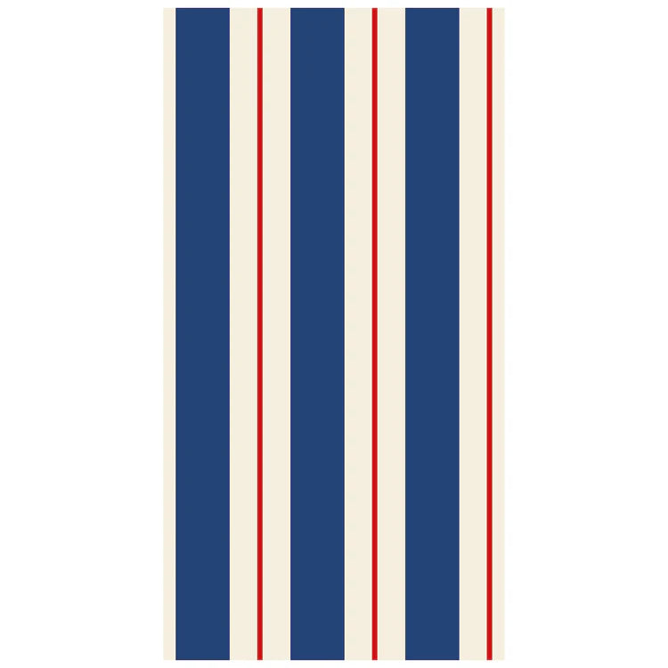 Navy & Red Awning Stripe Napkins