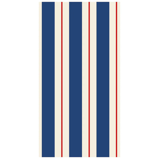 Navy & Red Awning Stripe Napkins