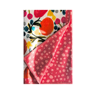 Fruit & Spirits Theme Double-Sided Tea Towel