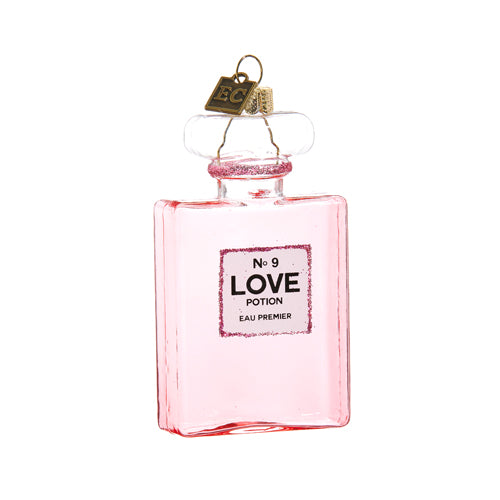 4" PINK LOVE POTION NO. 9 ORNAMENT