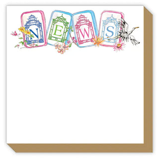 News Mahjong Tiles Luxe Notepad