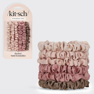 Ruched Satin Scrunchies