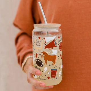 Austin Game Day Glass Can