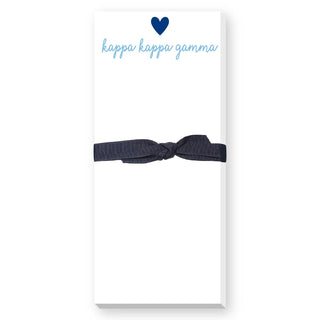 Sorority Greek Heart Skinny Notepad