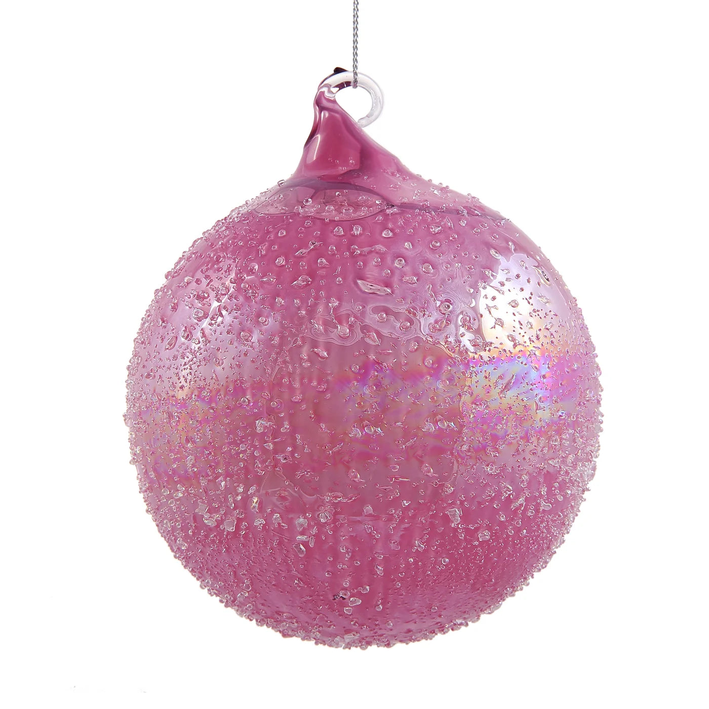 Jim Marvin Beaded Glassball- Mauve