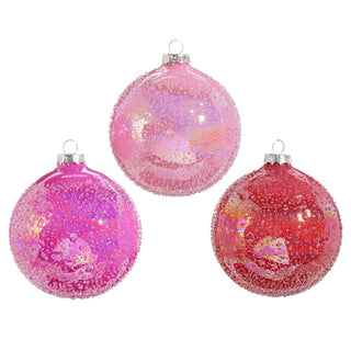 GLITTER BALL ORNAMENT 4"