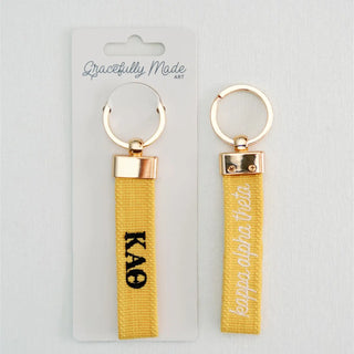 Sorority Embroidered Keychain