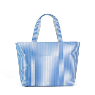 TRVL - X- Large Jumbo Pimlico Stripe Chambray Tote