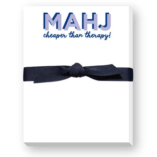 Mahj-Cheaper Than Therapy Mini Notepad