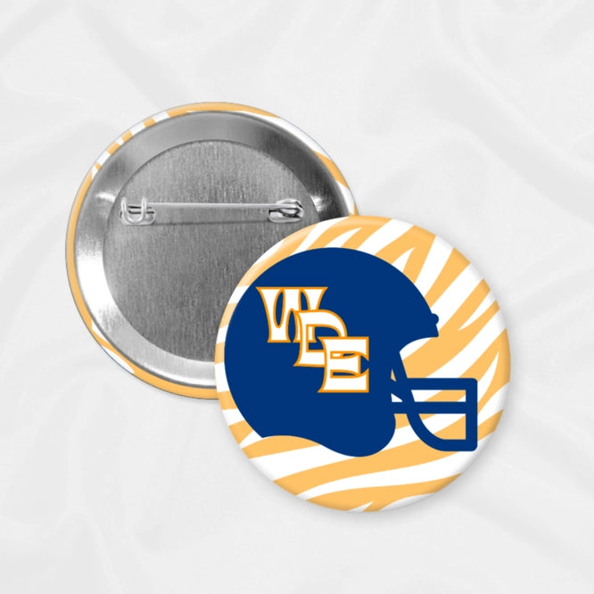 Auburn Game Day Button | Tiger Helmet - 2.25"