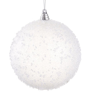 a white ball with glitter