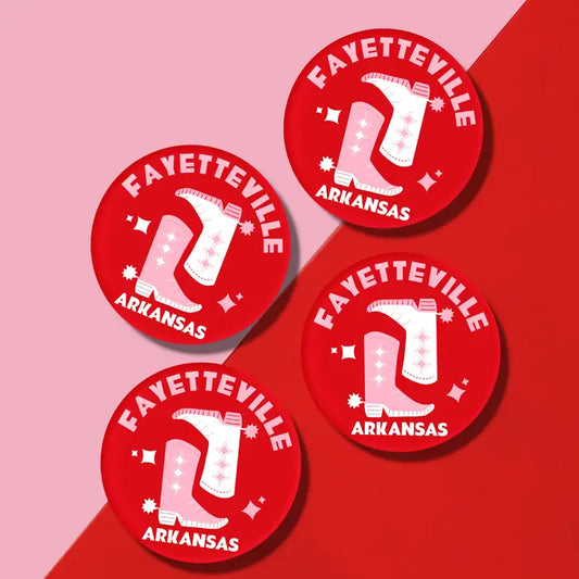 Fayetteville, Arkansas Acrylic Drink Coaster