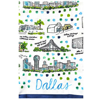 Dallas Double-Sided Tea Towel