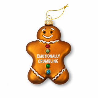 a gingerbread man ornament