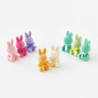 Flocked Pastel Chubby Bunny- Mini