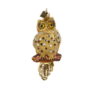 JEWELED OWL ORNAMENT