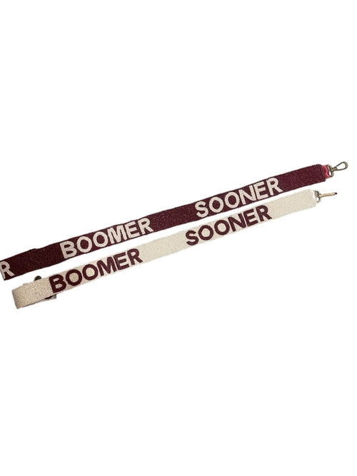 Boomer Beaded Purse Strap (white)