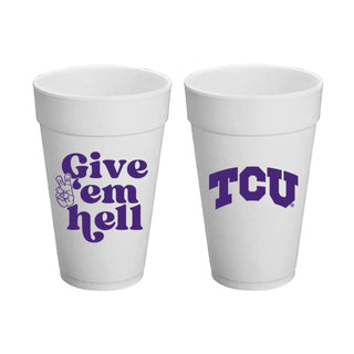 TCU Styrofoam Cups