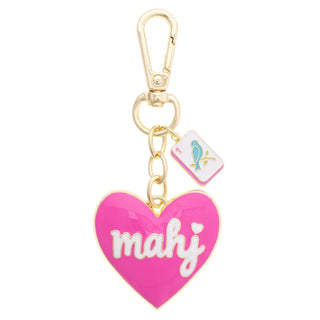 Mahj Enamel Heart Bag Charm