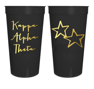 Sorority Gold Foil Stadium Cup