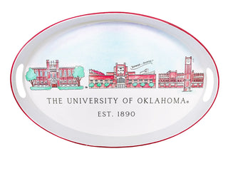 University Skyline Oval Tray