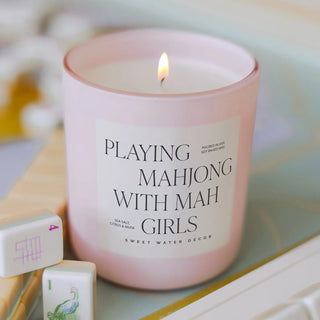 Mahjong with Mah Girls Soy Candle